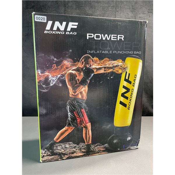 Lot of 1 Inflatable Punching Bag/Boxing Bag w/ Foot Pump - Brand New! (Stands Approx. 5FT Tall)