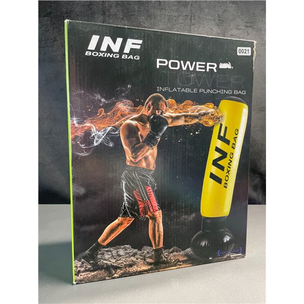 Lot of 1 Inflatable Punching Bag/Boxing Bag w/ Foot Pump - Brand New! (Stands Approx. 5FT Tall)