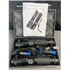 Image 3 : Lot of 2 PowerStyle LED Super Bright Rechargeable Tactical Flashlights - BRAND NEW!