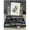 Image 3 : Lot of 2 PowerStyle LED Super Bright Rechargeable Tactical Flashlights - BRAND NEW!