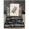 Image 3 : Lot of 2 PowerStyle LED Super Bright Rechargeable Tactical Flashlights - BRAND NEW!