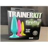 Image 1 : Lot of 1 Firefly Pleasure Plugs Trainer Kit; Glow-In-The-Dark Anal Sex/Butt Plug 3PC Set - Brand New