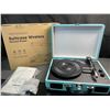 Image 1 : Lot of 1 Suitcase Style Wireless Record Turntable Player with Bluetooth Function - BRAND NEW!
