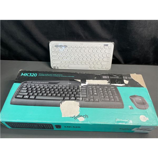 Lot of 2 Logitech Keyboards - Multi-Device K380 for Mac & MK320