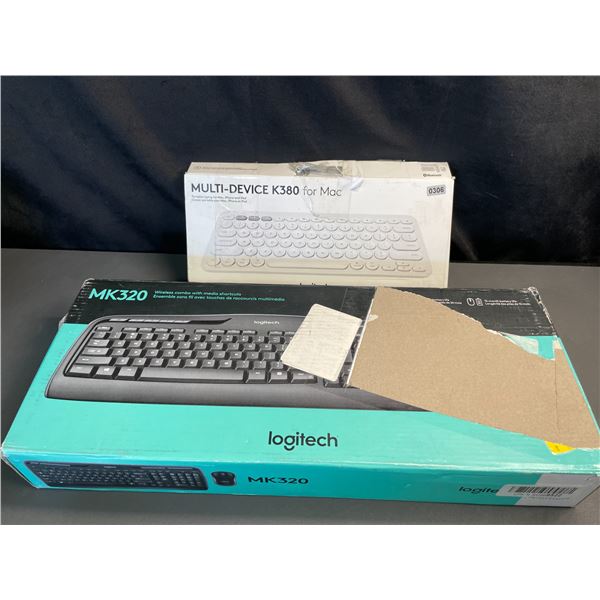 Lot of 2 Logitech Keyboards - Multi-Device K380 for Mac & MK320