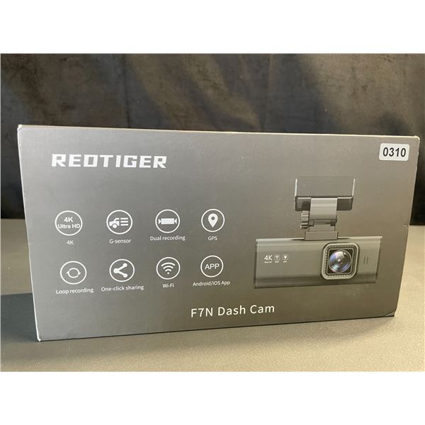 Lot of 1 RedTiger F7N 4K Dual Front and Rear Dash Cam - BRAND NEW!