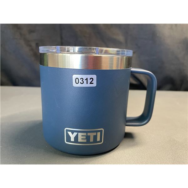 Lot of 1 YETI Rambler Mug -14oz - Blue - Brand New!