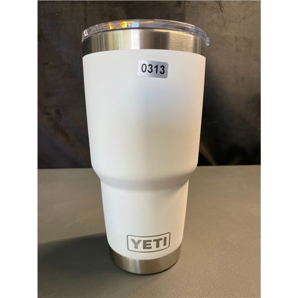 Lot of 1 YETI Rambler 30oz Tumbler - White - Brand New!