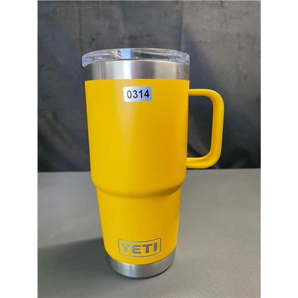 Lot of 1 YETI Rambler 20oz Tumbler - Yellow - Brand New