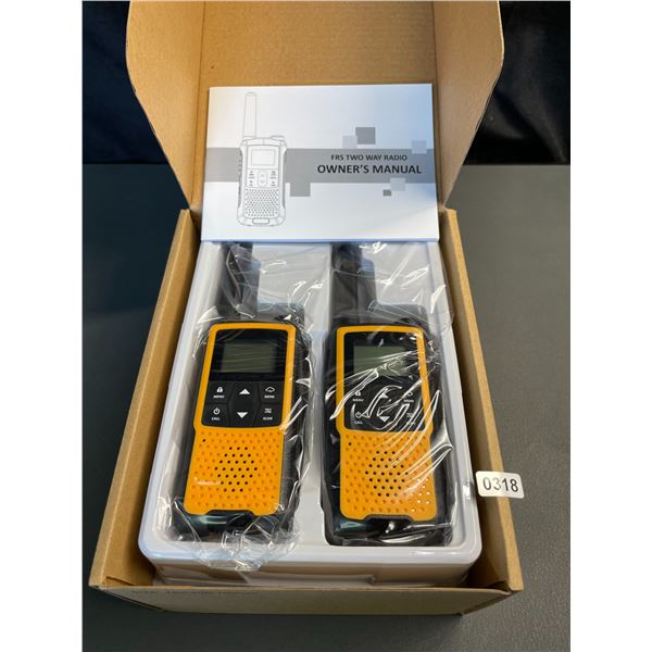 Lot of 1 Set of Pofung 22-Channel FRS Rechargeable Two-Way Radios/Walkie-Talkies - Brand New!