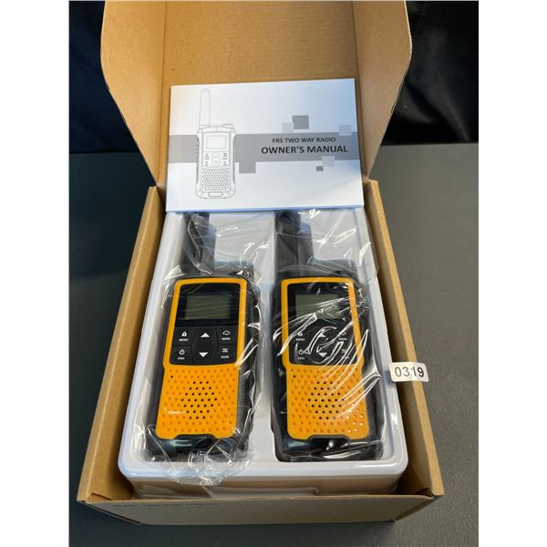 Lot of 1 Set of Pofung 22-Channel FRS Rechargeable Two-Way Radios/Walkie-Talkies - Brand New!