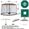 Image 2 : Lot of 2 Umbrella Netting/Mosquito Netting for Outdoor Umbrellas/Patios - 15FT - Brand New!