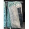 Image 4 : Lot of 2 Totanki 27" Large Slim Rolling Laundry Baskets - Blue - Brand New!