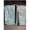 Image 2 : Lot of 2 Totanki 27" Large Slim Rolling Laundry Baskets - Blue - Brand New!