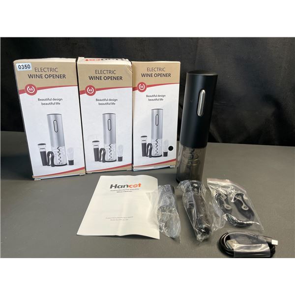 Lot of 3 Electric Wine Openers - Brand New
