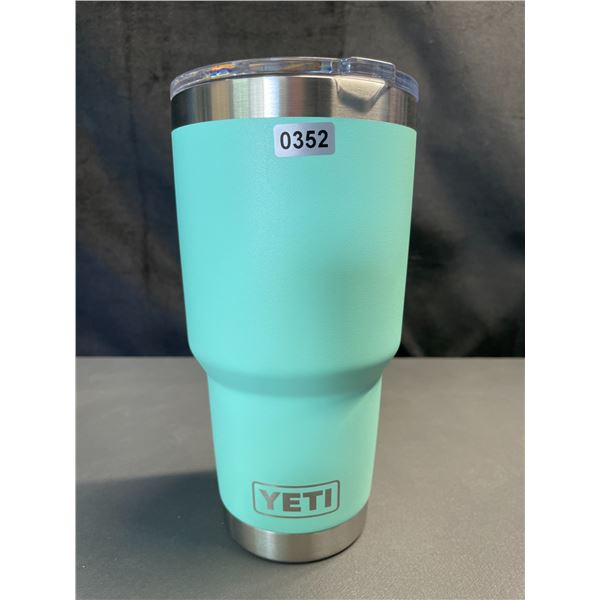 Lot of 1 YETI Rambler 30oz Tumbler - Seafoam/Tiffany Blue - Brand New!