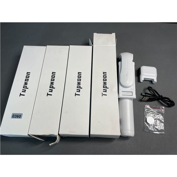 Lot of 4 Selfie-Sticks/Tripod Stands with Bluetooth Remotes - Brand New