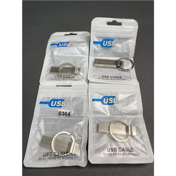 Lot of 4 USB Flash Drives/Memory Sticks - 2TB Each - Brand New!