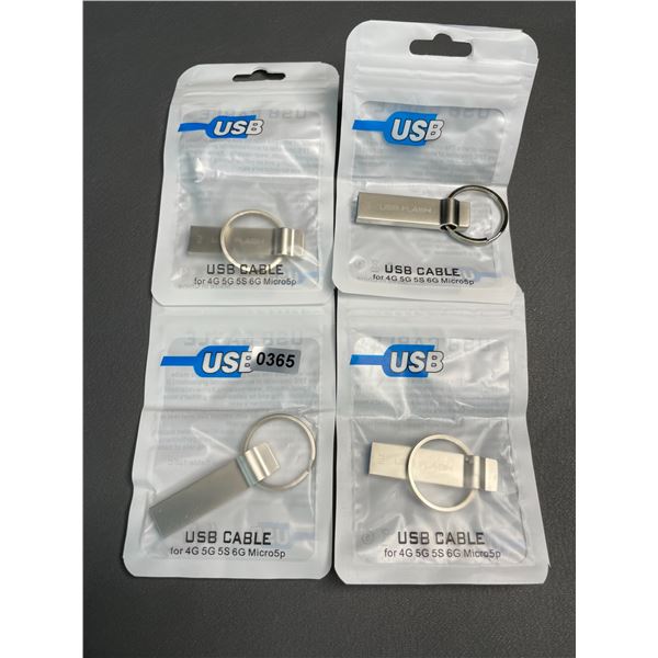 Lot of 4 USB Flash Drives/Memory Sticks - 2TB Each - Brand New!