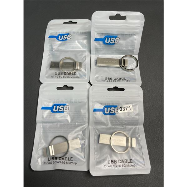 Lot of 4 USB Flash Drives/Memory Sticks - 2TB Each - Brand New!