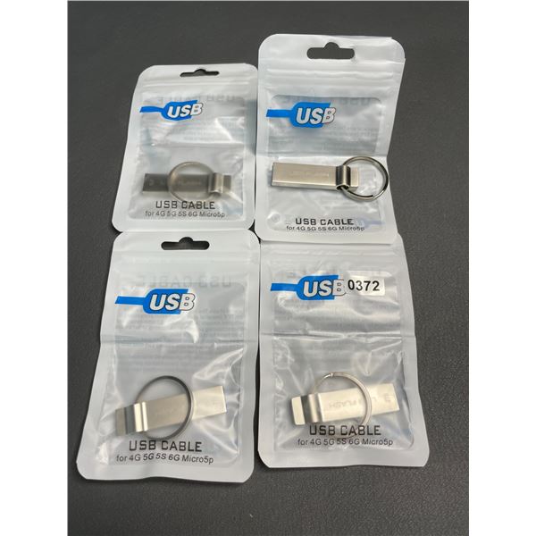 Lot of 4 USB Flash Drives/Memory Sticks - 2TB Each - Brand New!