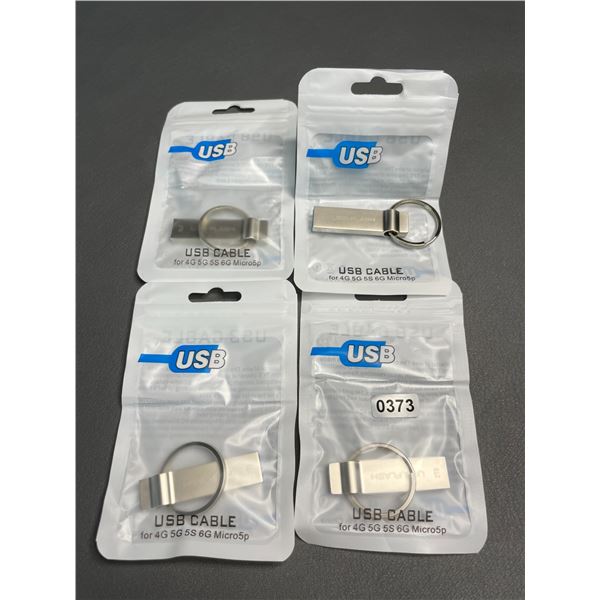 Lot of 4 USB Flash Drives/Memory Sticks - 2TB Each - Brand New!