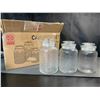 Image 1 : Lot of 1 3PC Glass Cannister Set/Storage Containers (Includes 34oz, 43oz, & 54oz)