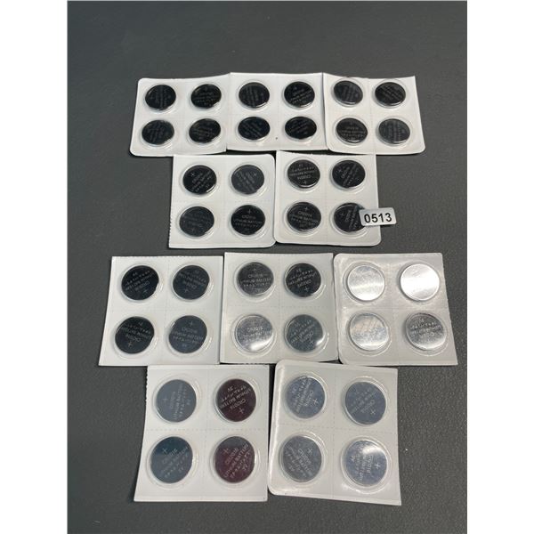 Lot of 10 Multi-Packs of CR2016 Lithium Batteries - 4 Per Pack/40 Total - Brand New!