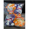 Image 1 : Lot of 2 Packs of Clown + Sun Cartoon Character Plushies - 2PCS Each/4 Total