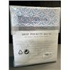 Image 2 : Lot of 1 Jumee Deep-Pocket 4PC Queen Size Sheet Set - Brand New