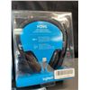 Image 3 : Lot of 3 Assorted Logitech Headsets