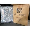Image 1 : Lot of 1 Molly+Rocky 3PC Queen Size Comforter Set - Brand New!