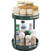 Image 1 : Lot of 2 Double-Layer Lazy Susans/360-Degree Rotating Storage Racks/Counter Organizers - Brand New!