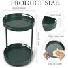 Image 2 : Lot of 2 Double-Layer Lazy Susans/360-Degree Rotating Storage Racks/Counter Organizers - Brand New!