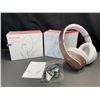 Image 2 : Lot of 2 Glynzak Wireless Over-Ear Headphones w/ 65hr Music/Talk Time! Rose Gold - Brand New!