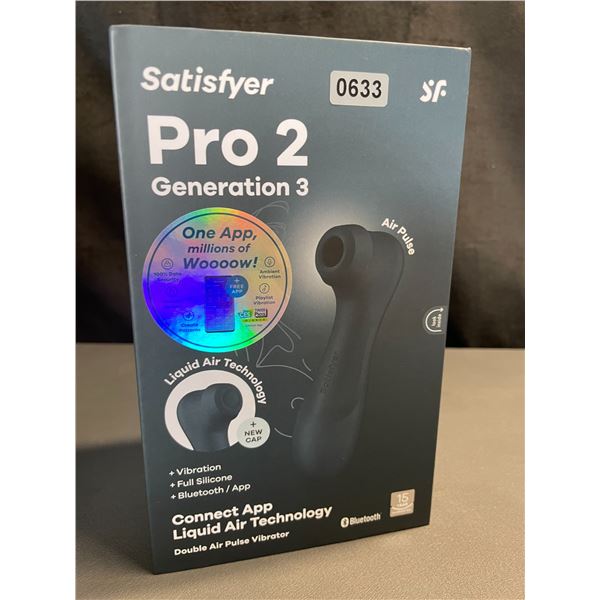 Lot of 1 Satisfyer Pro 2 Generation 3 - Double Air Pulse Vibrator/Sex Toy w/ App Control - Brand New