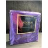 Image 1 : Lot of 1 Decolure 4PC Premium Satin Bed Sheet Set - Queen Size - Purple - Brand New