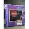 Image 2 : Lot of 1 Decolure 4PC Premium Satin Bed Sheet Set - Queen Size - Purple - Brand New