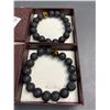 Image 2 : Lot of 2 Volcanic Stone/Lava Stone Bracelets - Brand New