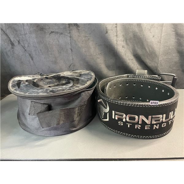 Lot of 1 Ironbull Strength Weight Lifting/Powerlifting Belt - Brand New - 43inch Length (Size M)