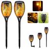 Image 1 : Lot of 2 Boxes of Solar Torch Flame Lights for Lawn/Gardens - 2 Per Box/4 Total - Brand New