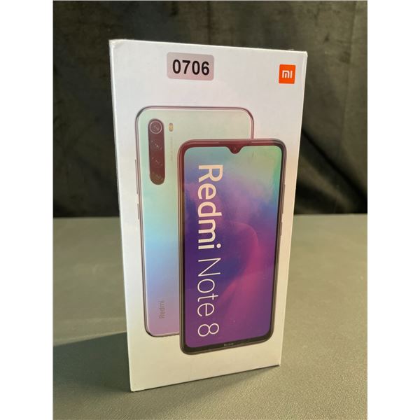 Lot of 1 Redmi Note 8 (Moonlight White, 64GB) 4GB Ram Android Smartphone - NEW SEALED!