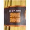 Image 2 : Lot of 1 4PC Set of Bamboo Cutting Boards - Brand New