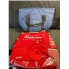 Image 1 : Lot of 2 Insulated Cooler Bags - Budweiser & Vancouver Canucks Design