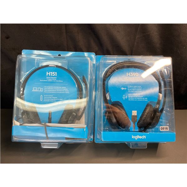 Lot of 2 Logitech Headsets