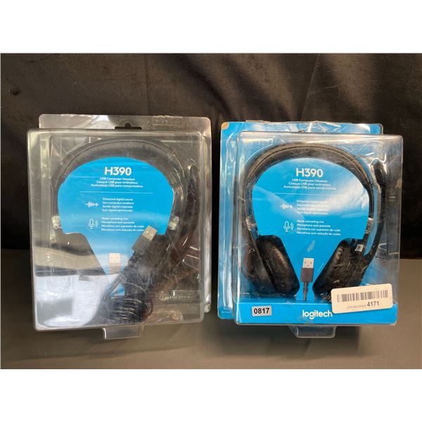 Lot of 2 Logitech Headsets