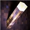 Image 2 : Lot of 2 Minecraft 12-Inch LED Torch Lights - Wall Mountable - USB Rechargeable - Brand New