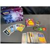 Image 1 : Lot of 1 Pokemon Storage Tin with Assorted Authentic Pokemon Cards, Mini Binder, Playing Dice, etc.