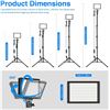 Image 5 : Lot of 2 Neewer ZC-10S 2PC Dimmable 5600K USB LED Video Light Kits with Tripod Stands - NEW