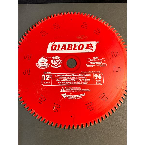 Lot of 3 Diablo Saw Blades Triple Chip and ATB Designs - Used